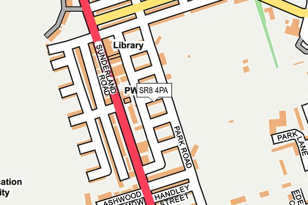 SR8 4PA map - OS OpenMap – Local (Ordnance Survey)
