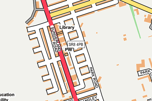 SR8 4PB map - OS OpenMap – Local (Ordnance Survey)