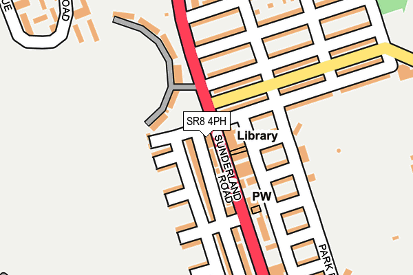SR8 4PH map - OS OpenMap – Local (Ordnance Survey)