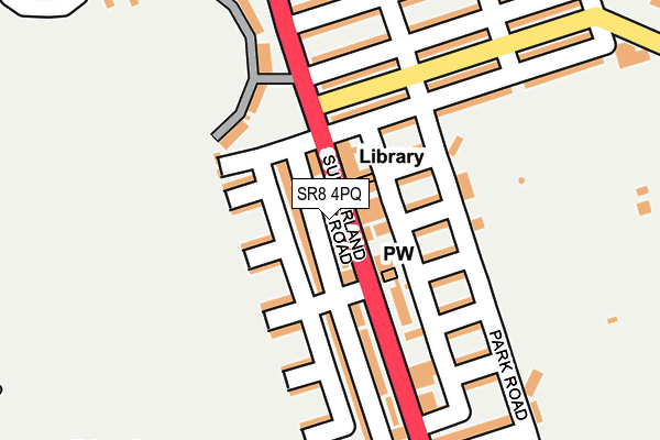 SR8 4PQ map - OS OpenMap – Local (Ordnance Survey)