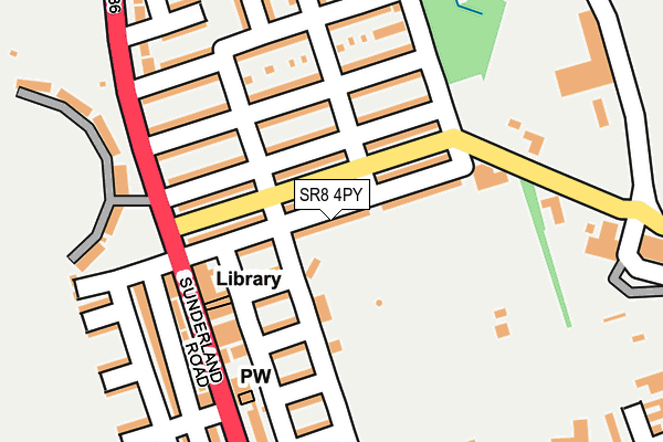 SR8 4PY map - OS OpenMap – Local (Ordnance Survey)