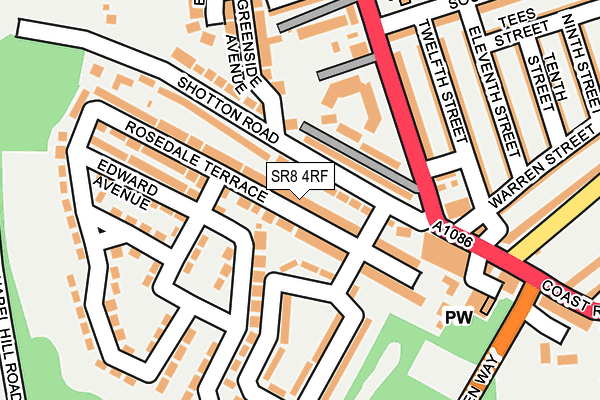 SR8 4RF map - OS OpenMap – Local (Ordnance Survey)