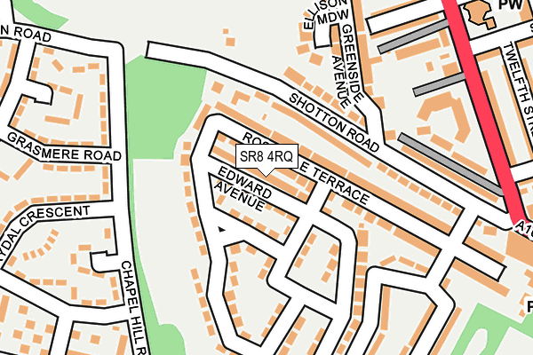 SR8 4RQ map - OS OpenMap – Local (Ordnance Survey)