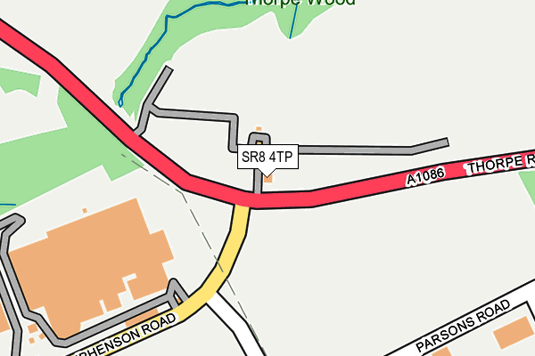 SR8 4TP map - OS OpenMap – Local (Ordnance Survey)