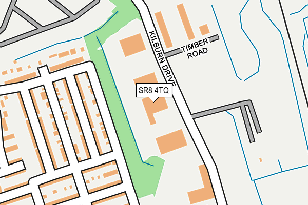 SR8 4TQ map - OS OpenMap – Local (Ordnance Survey)