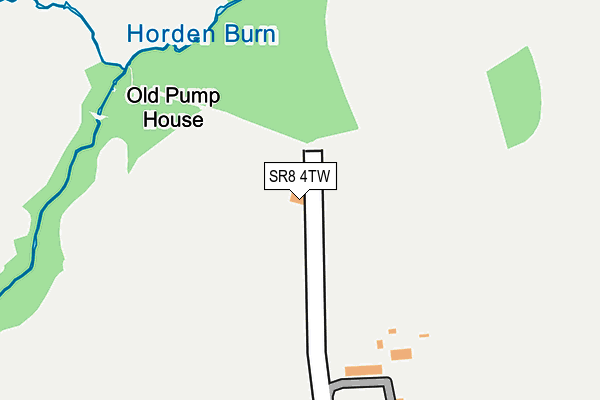SR8 4TW map - OS OpenMap – Local (Ordnance Survey)