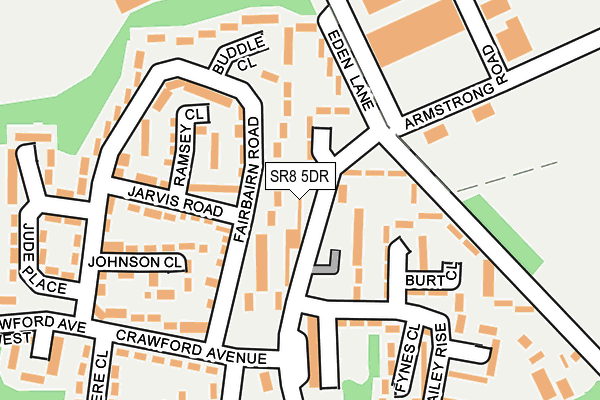 SR8 5DR map - OS OpenMap – Local (Ordnance Survey)