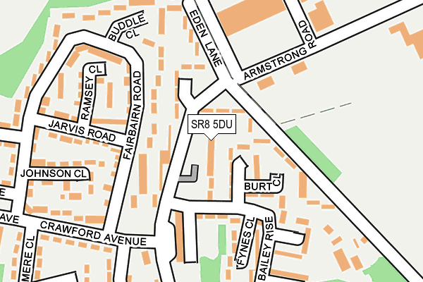 SR8 5DU map - OS OpenMap – Local (Ordnance Survey)