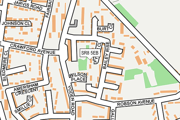 SR8 5EB map - OS OpenMap – Local (Ordnance Survey)
