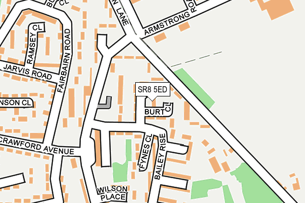 SR8 5ED map - OS OpenMap – Local (Ordnance Survey)