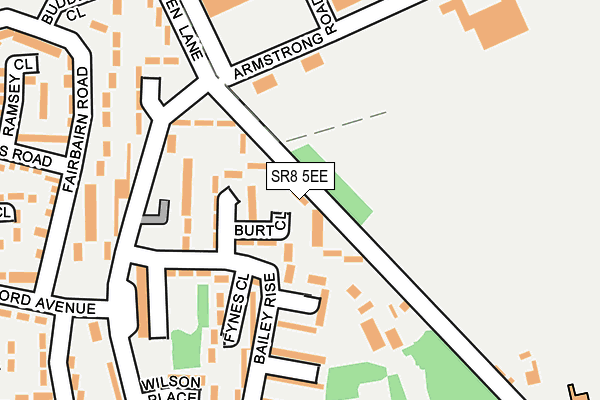 SR8 5EE map - OS OpenMap – Local (Ordnance Survey)