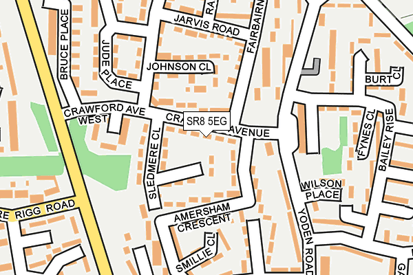 SR8 5EG map - OS OpenMap – Local (Ordnance Survey)