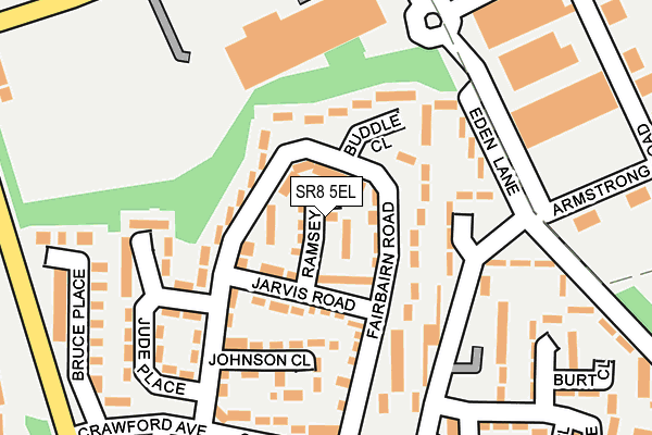 SR8 5EL map - OS OpenMap – Local (Ordnance Survey)