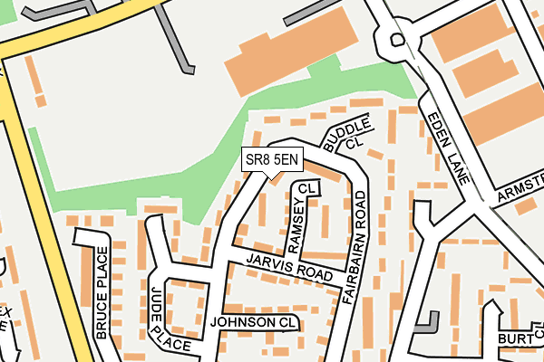 SR8 5EN map - OS OpenMap – Local (Ordnance Survey)