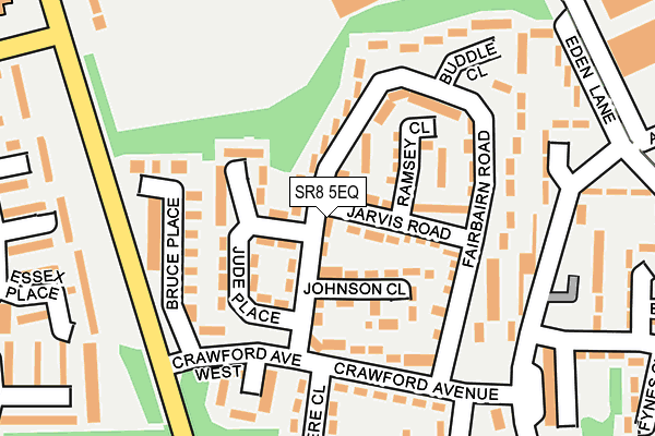 SR8 5EQ map - OS OpenMap – Local (Ordnance Survey)