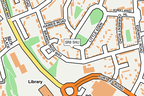 SR8 5HU map - OS OpenMap – Local (Ordnance Survey)