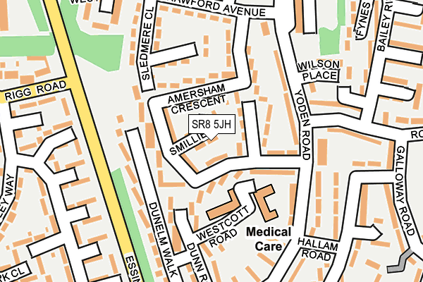 SR8 5JH map - OS OpenMap – Local (Ordnance Survey)