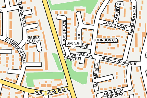 SR8 5JP map - OS OpenMap – Local (Ordnance Survey)
