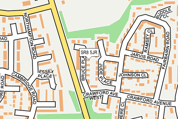 SR8 5JR map - OS OpenMap – Local (Ordnance Survey)