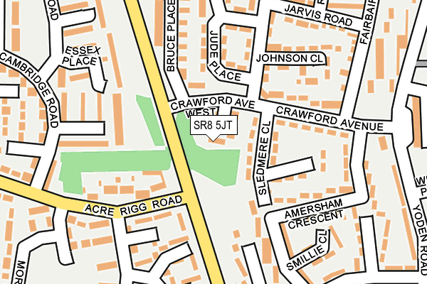 SR8 5JT map - OS OpenMap – Local (Ordnance Survey)