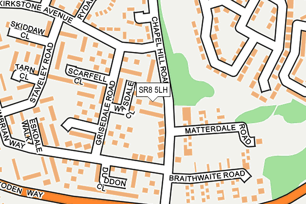 SR8 5LH map - OS OpenMap – Local (Ordnance Survey)
