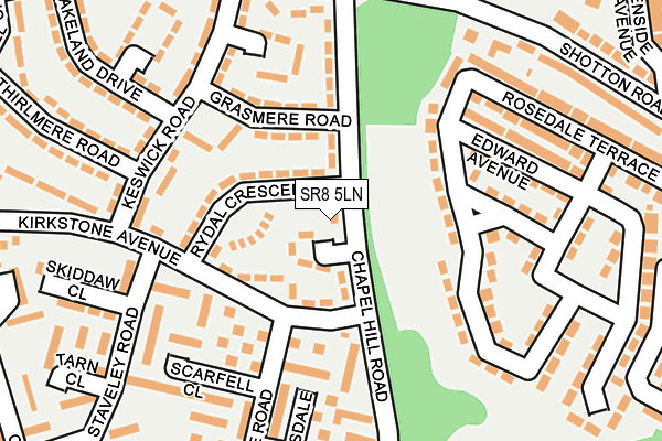 SR8 5LN map - OS OpenMap – Local (Ordnance Survey)