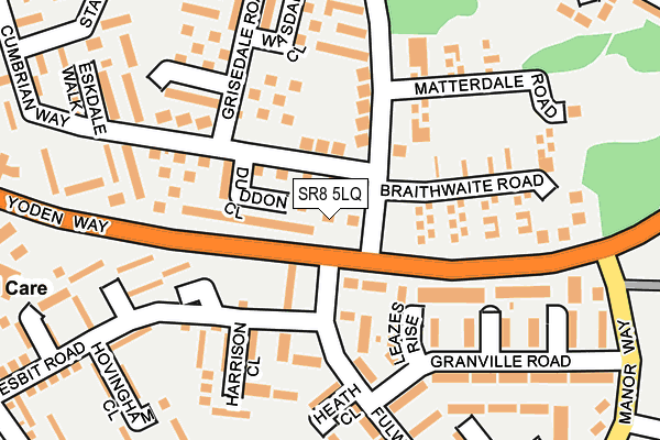 SR8 5LQ map - OS OpenMap – Local (Ordnance Survey)