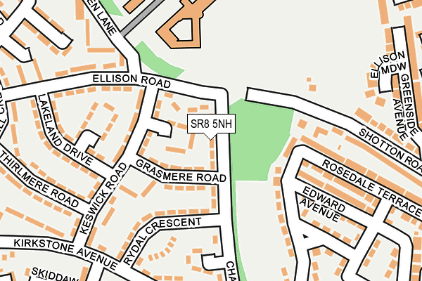 SR8 5NH map - OS OpenMap – Local (Ordnance Survey)