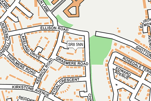 SR8 5NN map - OS OpenMap – Local (Ordnance Survey)