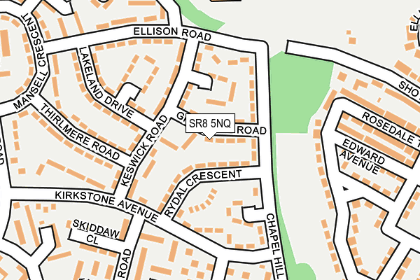 SR8 5NQ map - OS OpenMap – Local (Ordnance Survey)