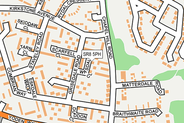 SR8 5PH map - OS OpenMap – Local (Ordnance Survey)