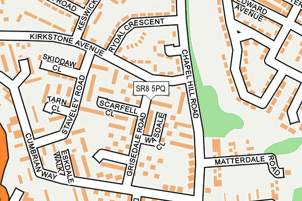 SR8 5PQ map - OS OpenMap – Local (Ordnance Survey)