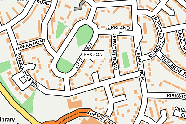 SR8 5QA map - OS OpenMap – Local (Ordnance Survey)