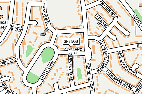 SR8 5QB map - OS OpenMap – Local (Ordnance Survey)