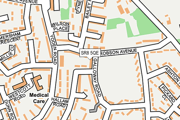 SR8 5QE map - OS OpenMap – Local (Ordnance Survey)