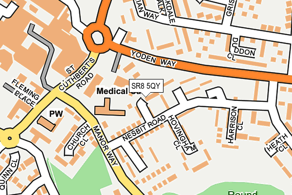 SR8 5QY map - OS OpenMap – Local (Ordnance Survey)