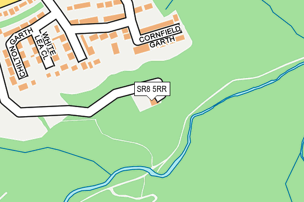 SR8 5RR map - OS OpenMap – Local (Ordnance Survey)