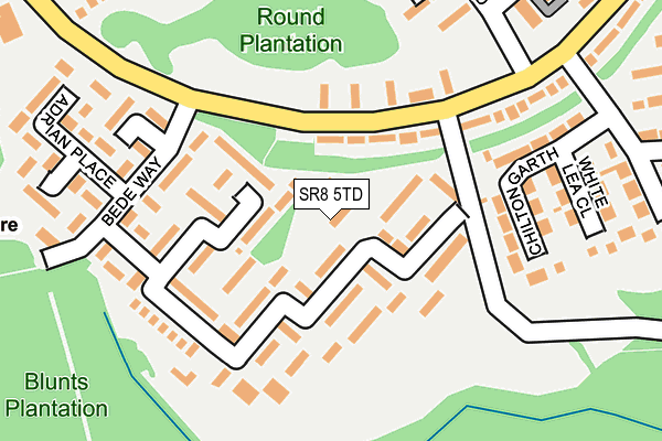 SR8 5TD map - OS OpenMap – Local (Ordnance Survey)
