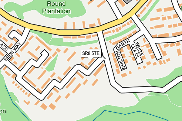 SR8 5TE map - OS OpenMap – Local (Ordnance Survey)