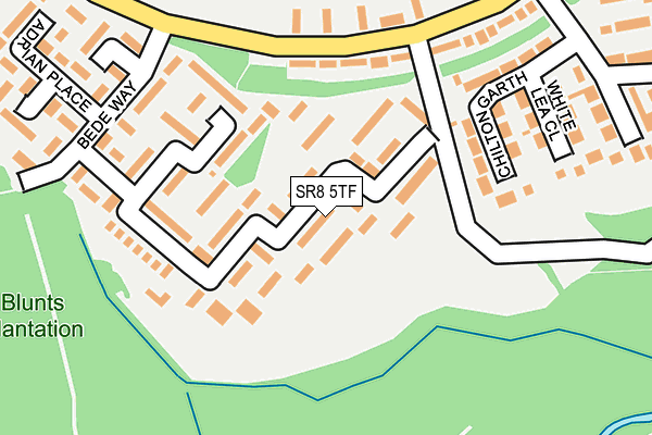 SR8 5TF map - OS OpenMap – Local (Ordnance Survey)