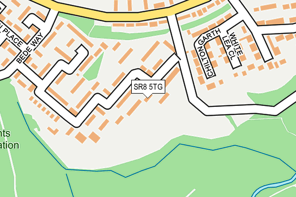 SR8 5TG map - OS OpenMap – Local (Ordnance Survey)