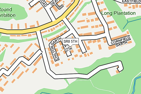 SR8 5TH map - OS OpenMap – Local (Ordnance Survey)