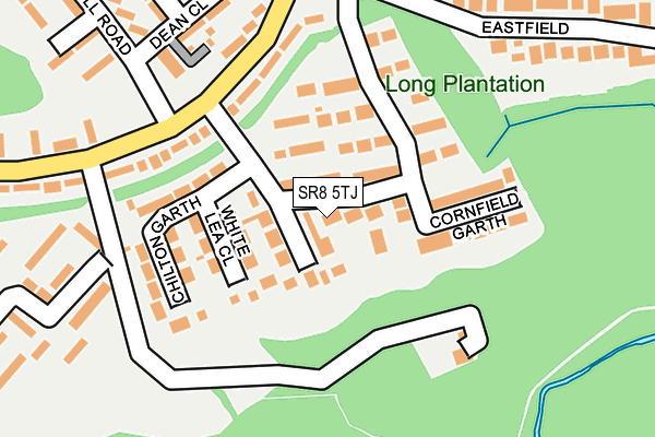 SR8 5TJ map - OS OpenMap – Local (Ordnance Survey)