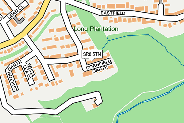 SR8 5TN map - OS OpenMap – Local (Ordnance Survey)