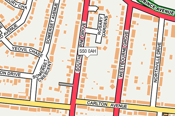 SS0 0AH map - OS OpenMap – Local (Ordnance Survey)