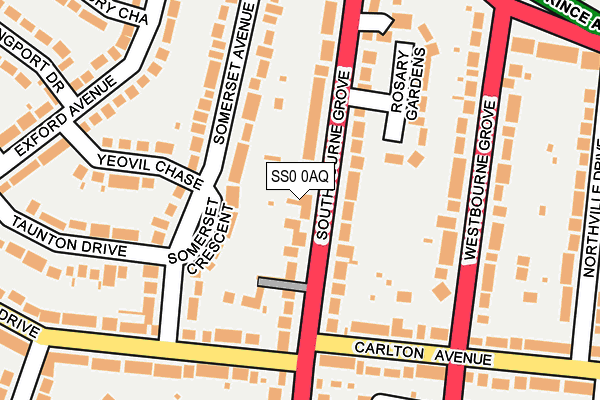 SS0 0AQ map - OS OpenMap – Local (Ordnance Survey)