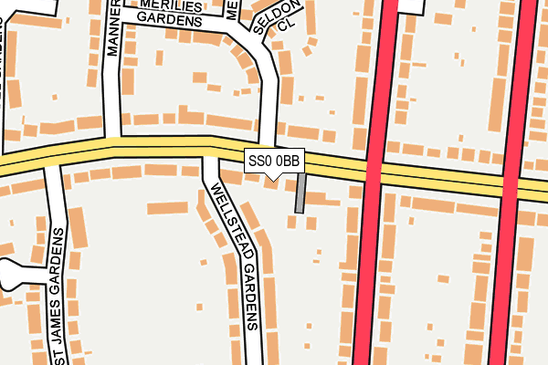 SS0 0BB map - OS OpenMap – Local (Ordnance Survey)