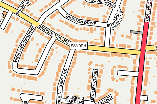 SS0 0DH map - OS OpenMap – Local (Ordnance Survey)