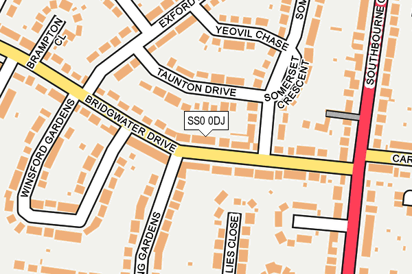 SS0 0DJ map - OS OpenMap – Local (Ordnance Survey)