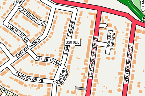 SS0 0DL map - OS OpenMap – Local (Ordnance Survey)